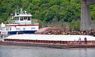mississippi river barge