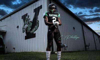 Cedrick Phillips Sr. football star for the Vicksburg Gators.