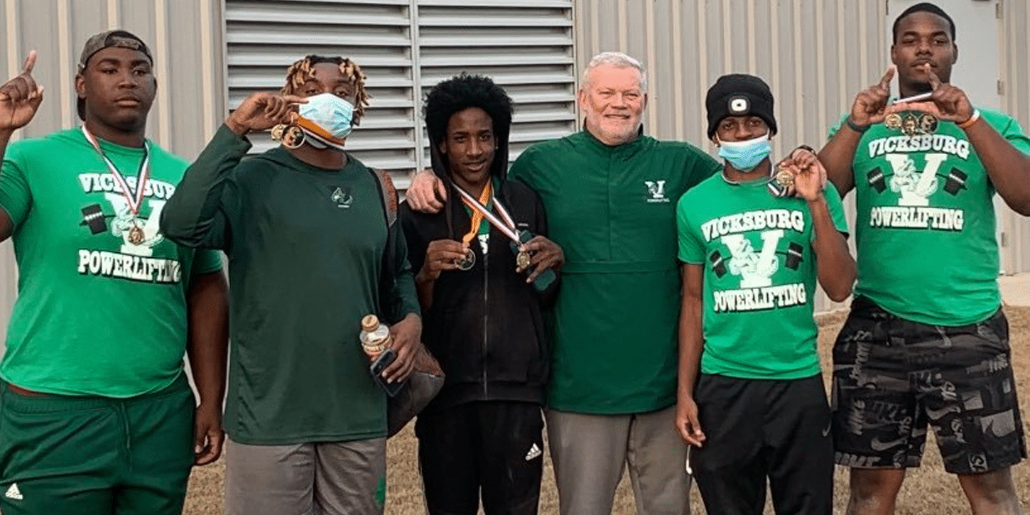 Vicksburg High School powerlifting team