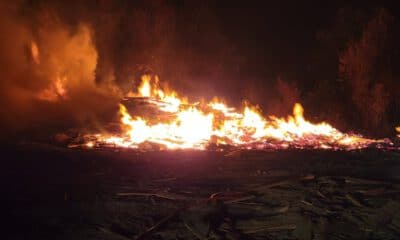 fire on highway 3