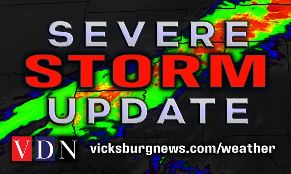 Severe thunderstorm warning issued for parts of Warren, Yazoo ...