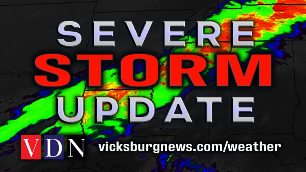 Severe thunderstorm warning issued for parts of Warren, Yazoo ...