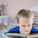 kid reading book