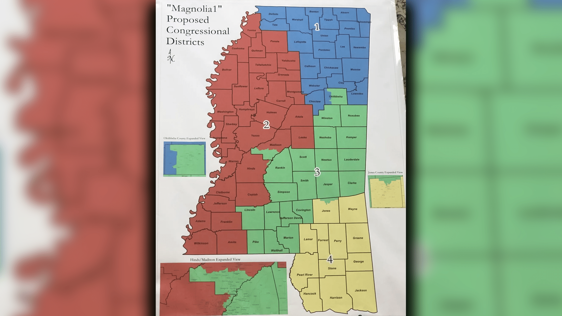 The proposed congressional districts