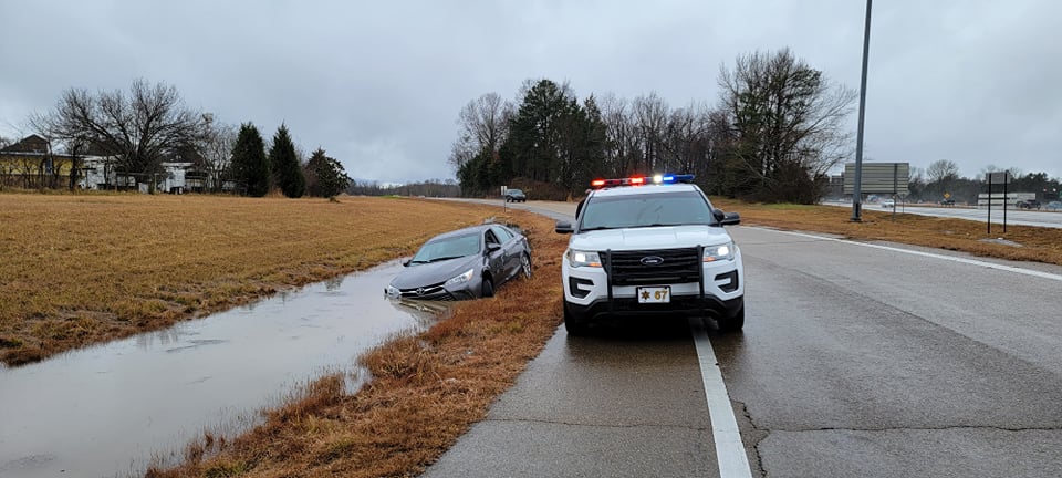 car off roadway