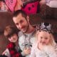 Dillion at home with the kids