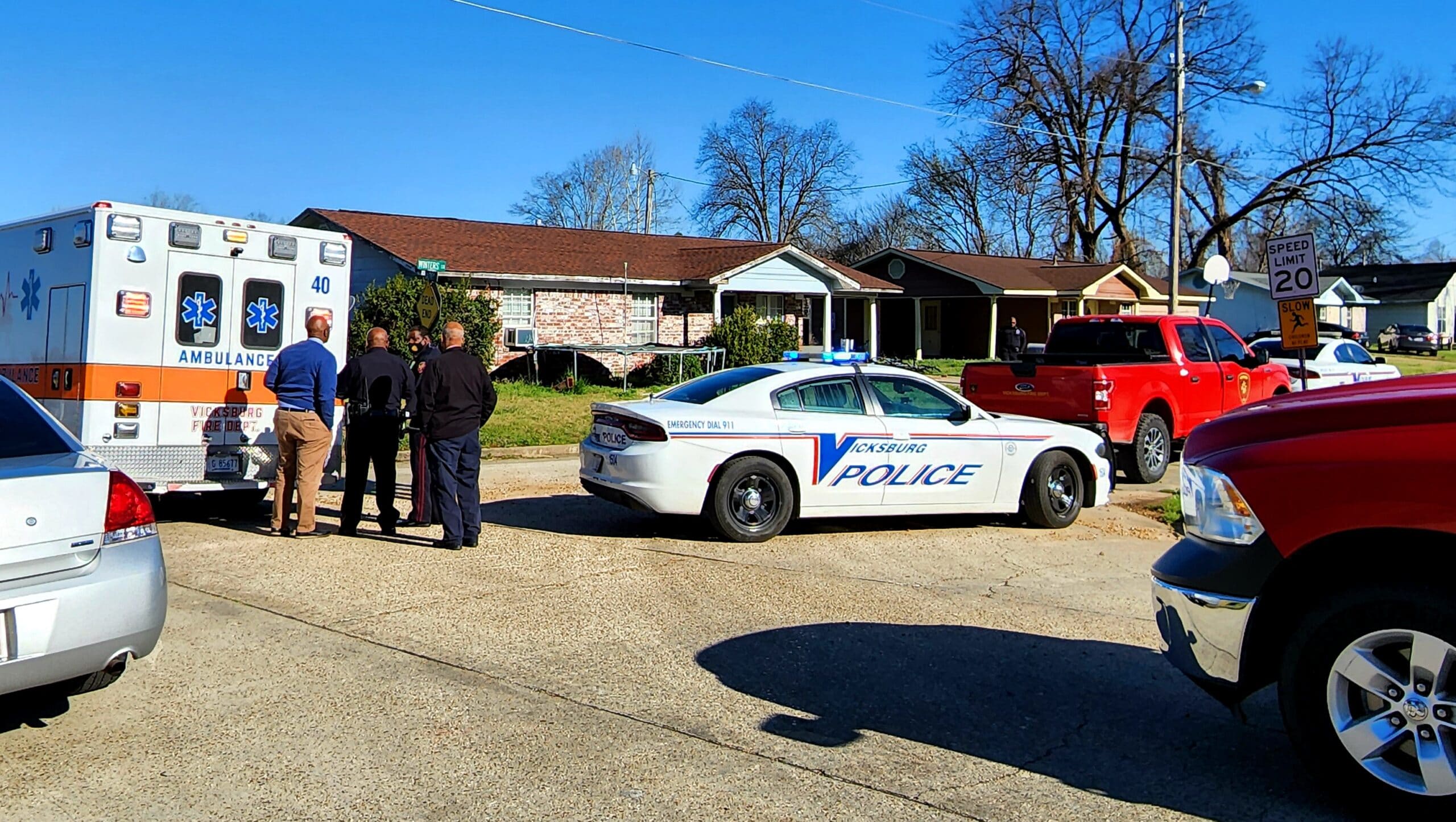 The scene on Winters Lane in Vicksburg. Photo by David Day