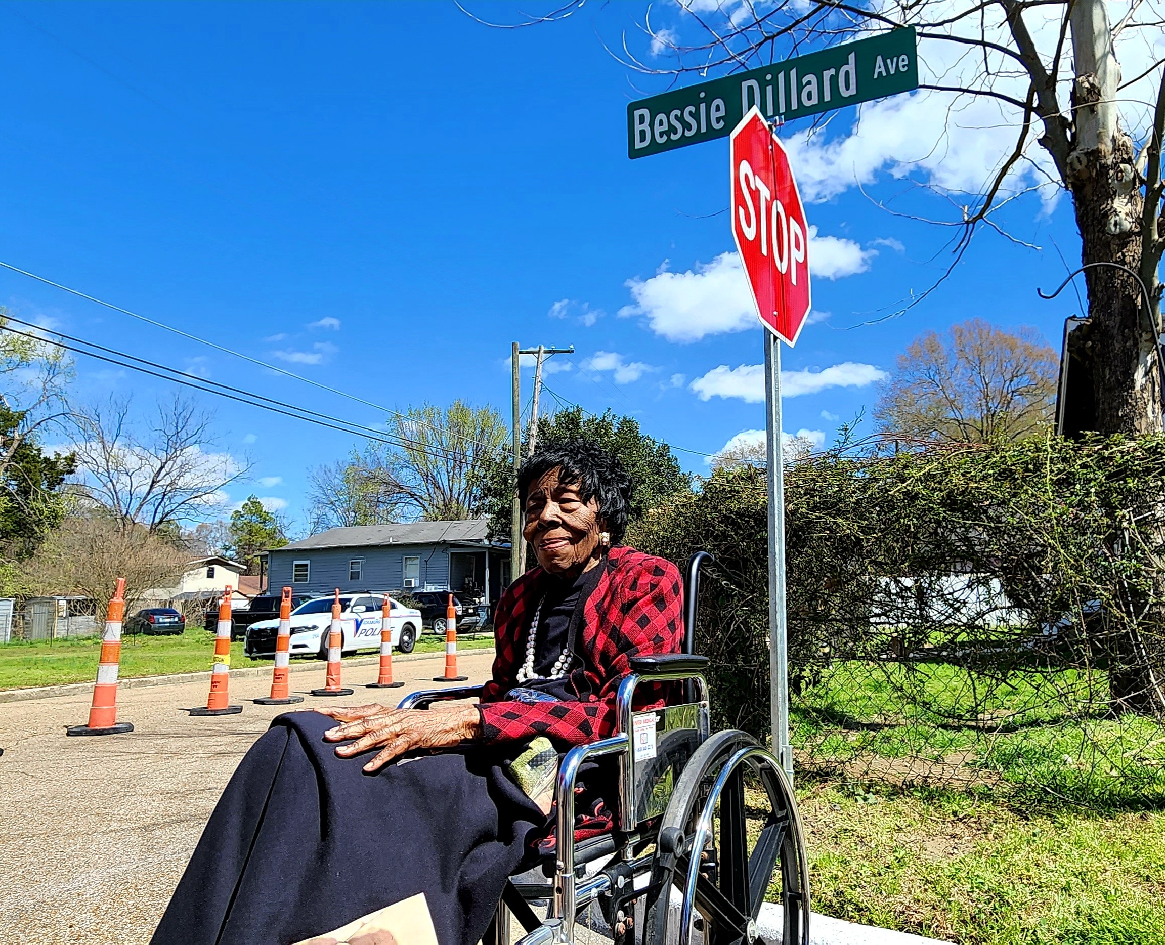 Bessie Richardson Dillard on Bessie Dillard Street. Photo by David Day