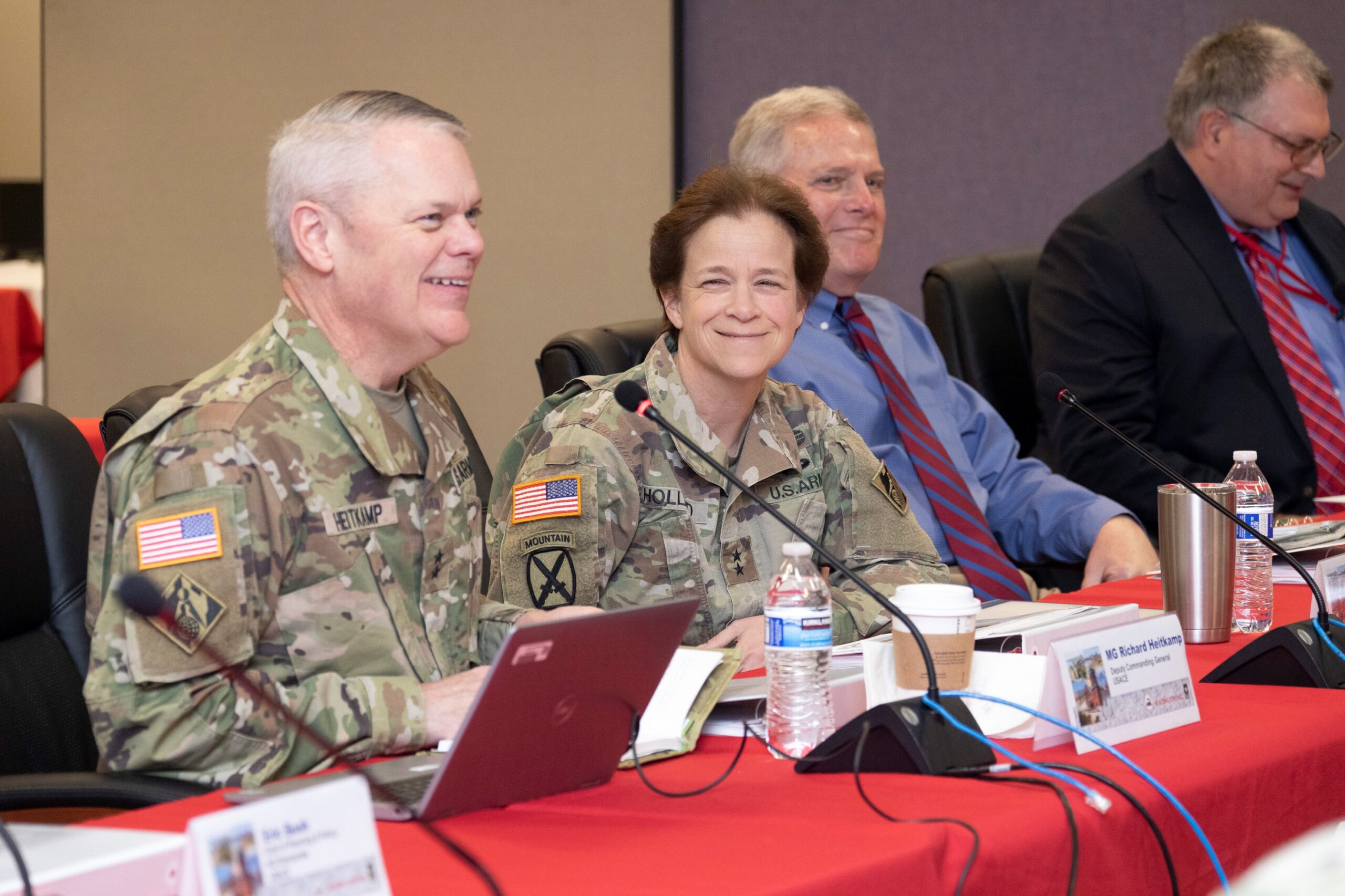 Maj. Gen. Richard Heitkamp, Deputy Commanding General, USACE HQ and Maj. Gen. Diana Holland,