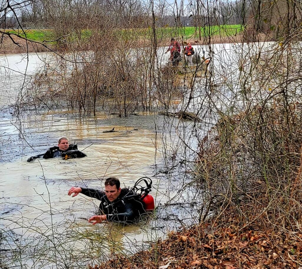 vehicle in water