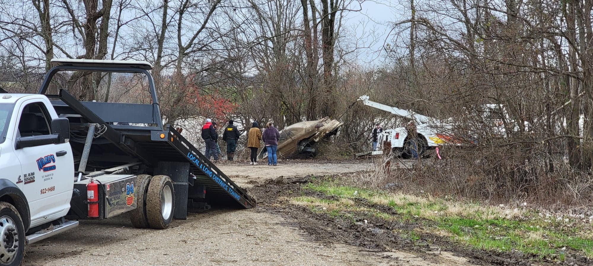 Vehicle recovered from the Little Sunflower Canal. Photo by David Day