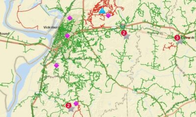 Power outage map.