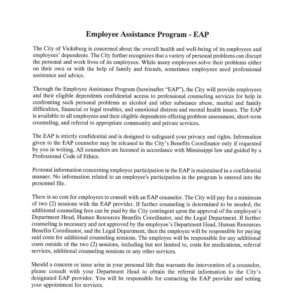 Employee Assistance Program