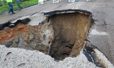 Sinkhole on Cherry. Photo by David Day