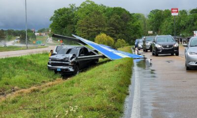 Two-vehicle collision on South Frontage