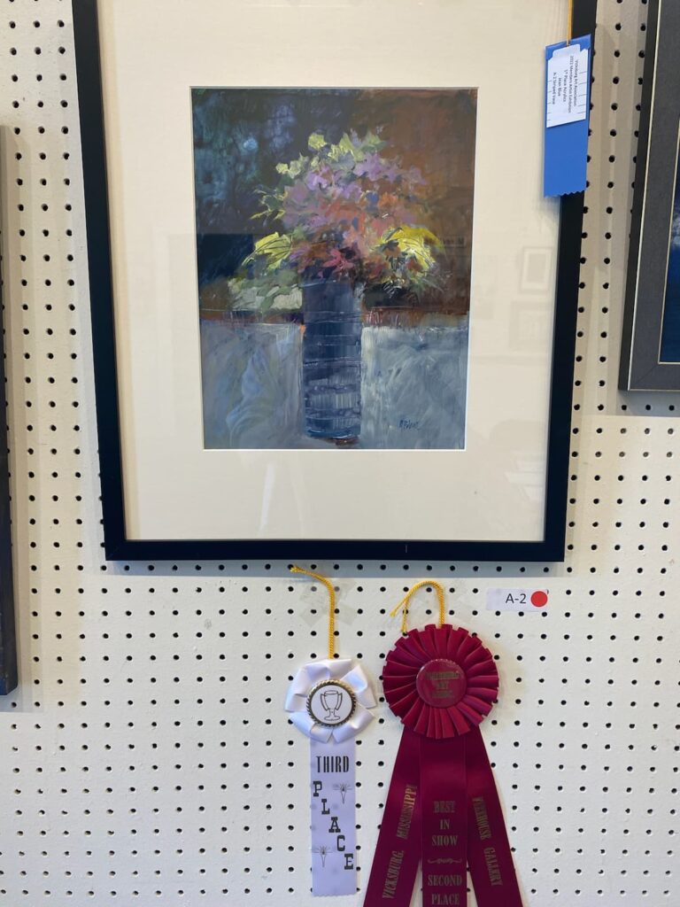 "Striped Vase" by Jean Blue.