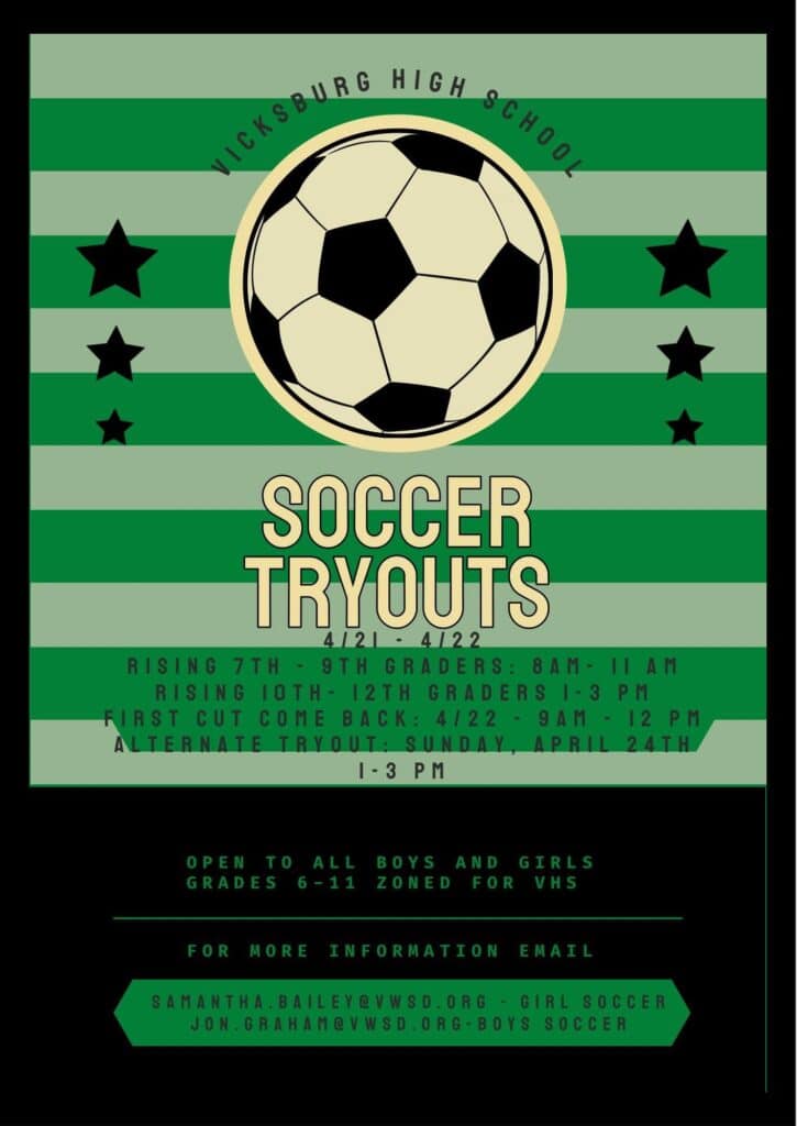 VHS soccer flyer