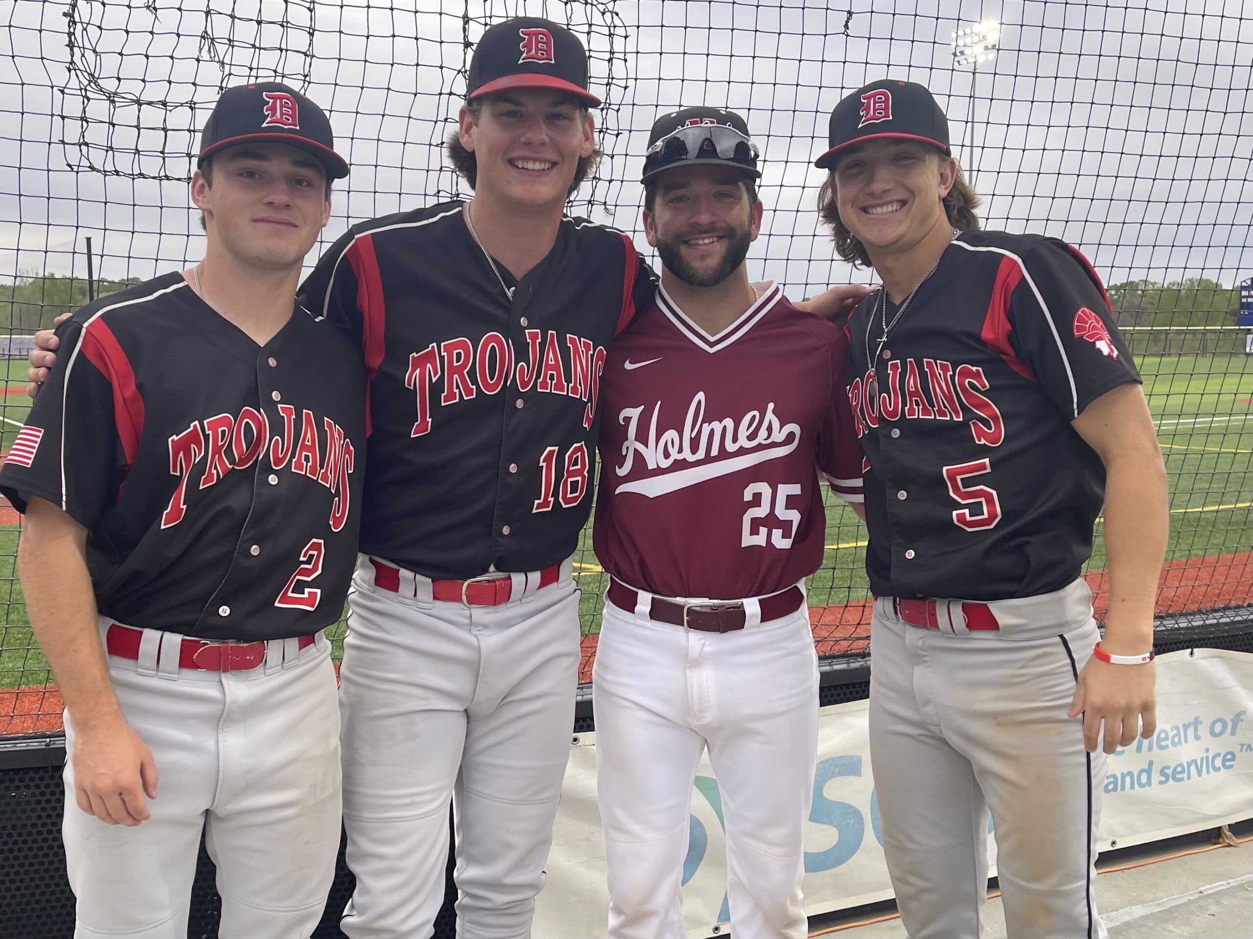 Wes Warnock, Haden Luke, Ethan Parmegiani, and Kieran Theriot