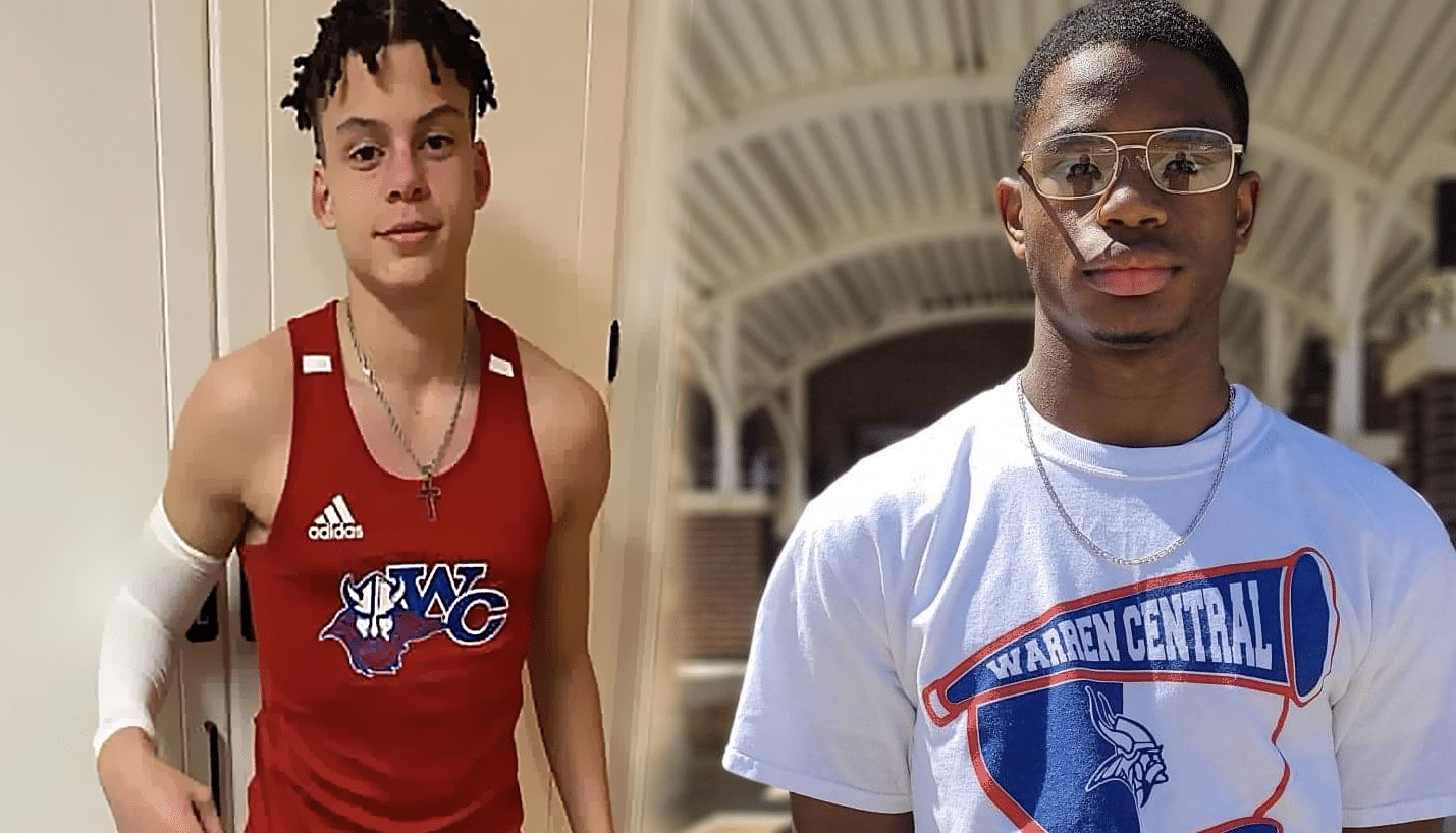 WCHS track Johnathan Henderson and Ashton Murphy
