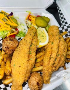 Chef T catfish plate