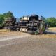 overturned truck