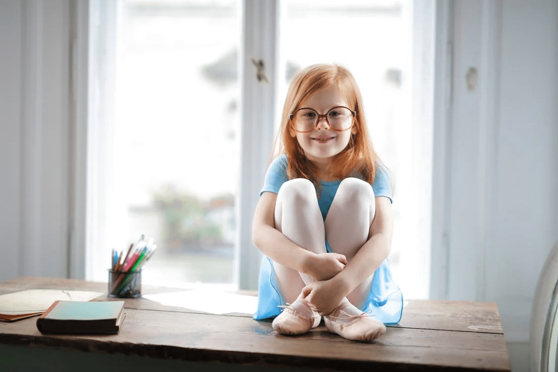 kid in glasses