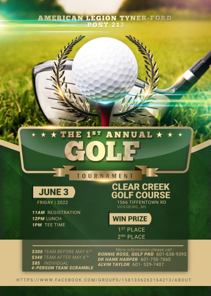Golf tournament flyer