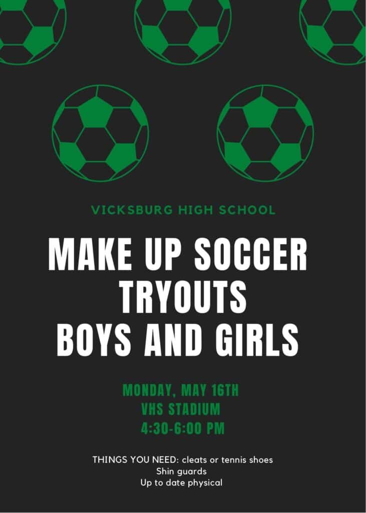 VHS soccer flyer