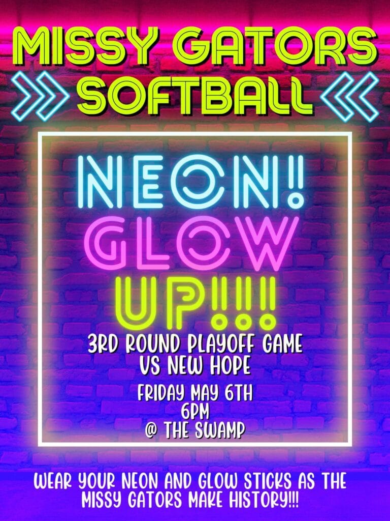 VHS softball flyer