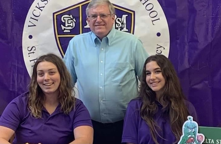 Leah Larson and Addie Dickerson: Photo by St. Aloysius