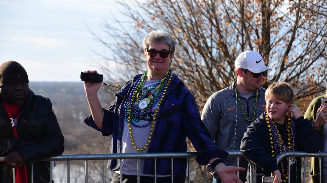 Bob Brasfield during a Mardi Gras, or it could have just been a Wednesday.