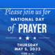 National Day of Prayer flyer