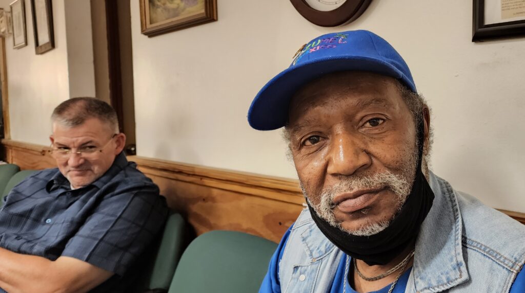 Earnie Hall and Willis Jordan. Photo by David Day.
