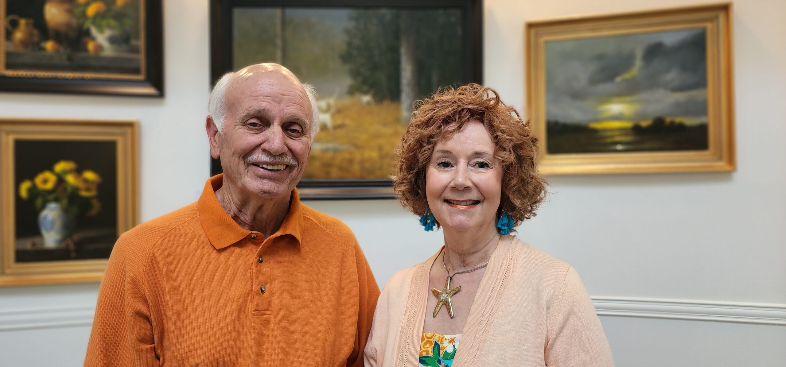 Sandy and Patty jackson at the Jackson Street Gallery at Mulberry. Photo by David Day