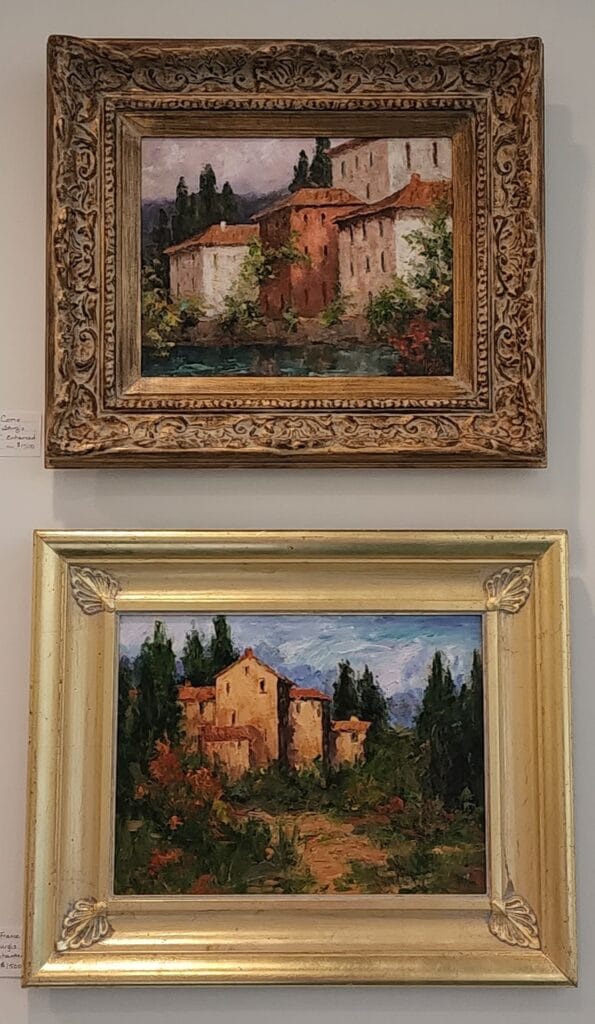 Some of the artwork in the gallery. Photo by David Day