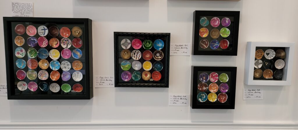 Some of the artwork in the gallery. Photo by David Day