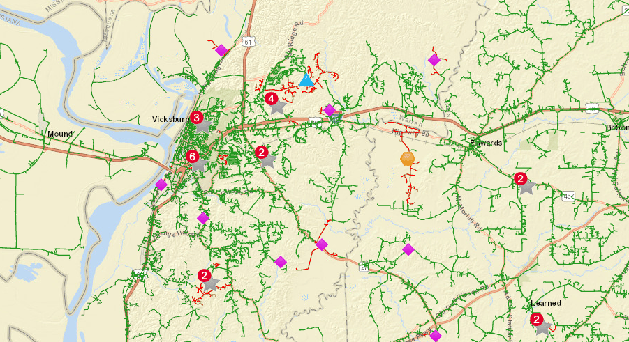 Entergy outage map