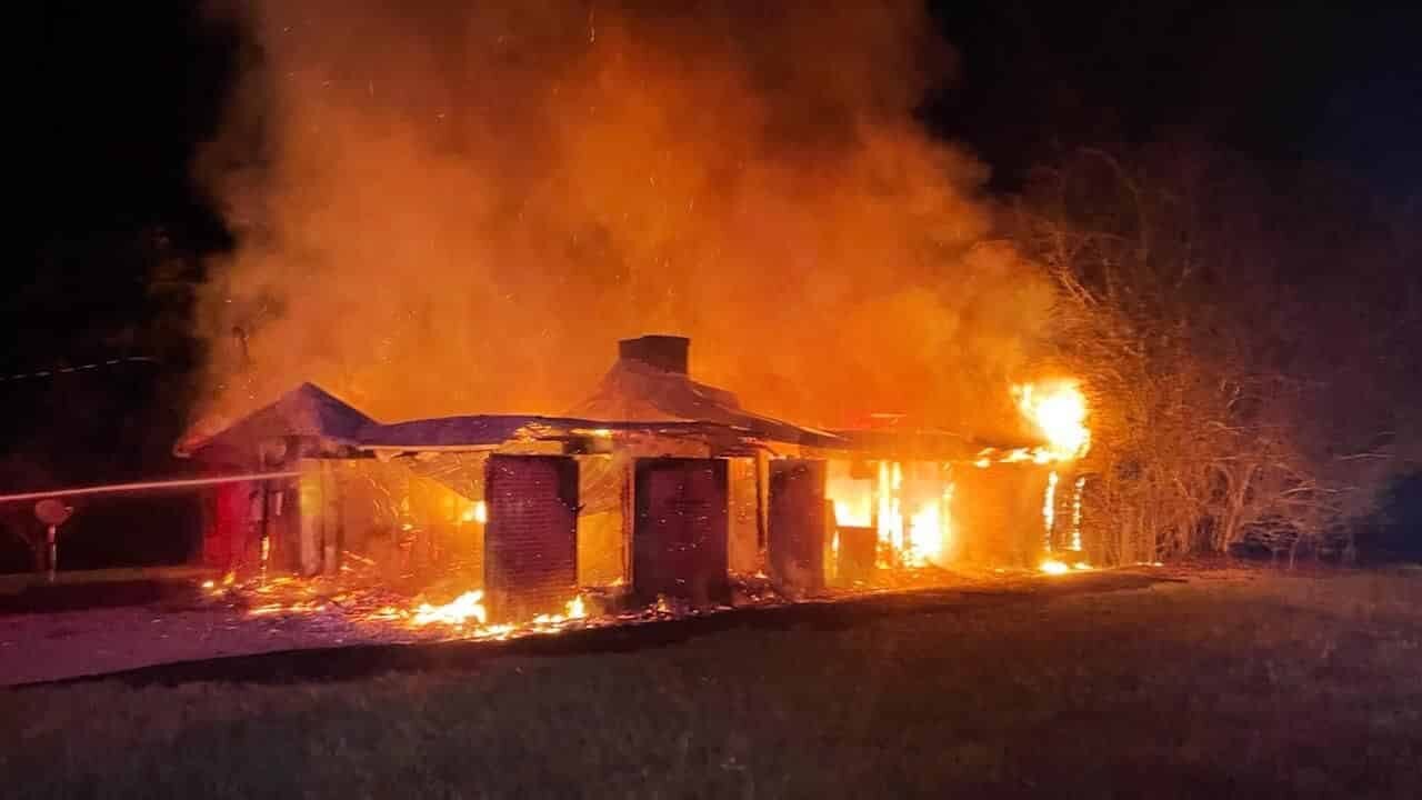 Fire on Jennifer Drive