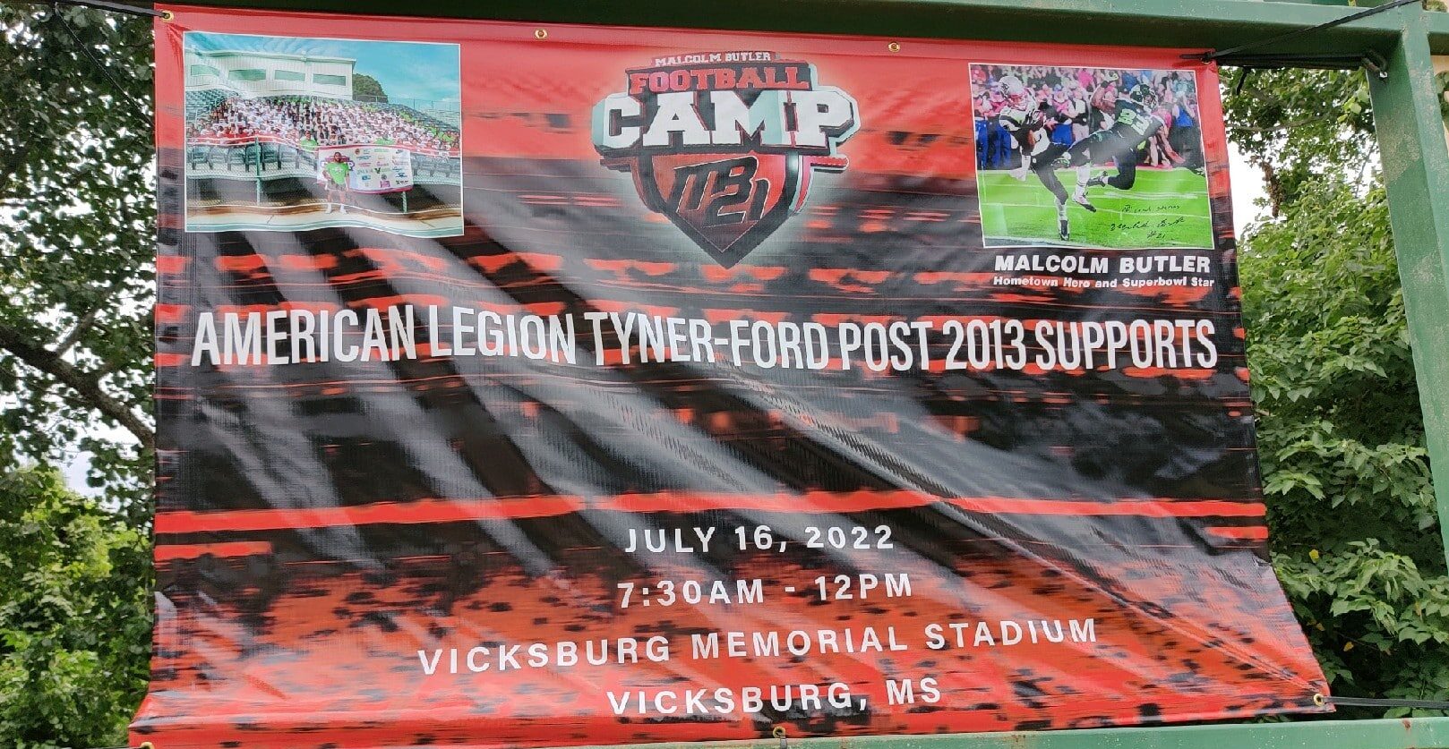 Malcolm Butler Camp Banner