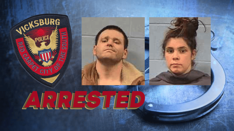 vicksburg crime Jackson Ray Miller and Courtney Danielle Saldana