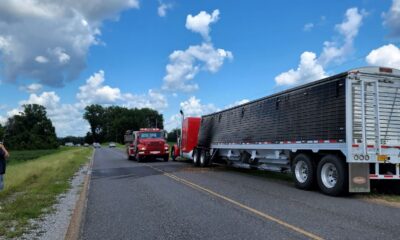 18-wheeler fire highway 465