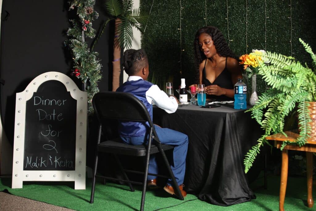 Keira Smith & Malik Dulaney mother-son date 2022