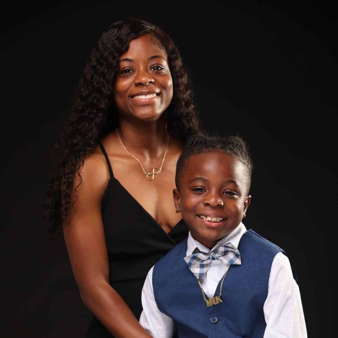 Keira Smith & Malik Dulaney mother-son date 2022