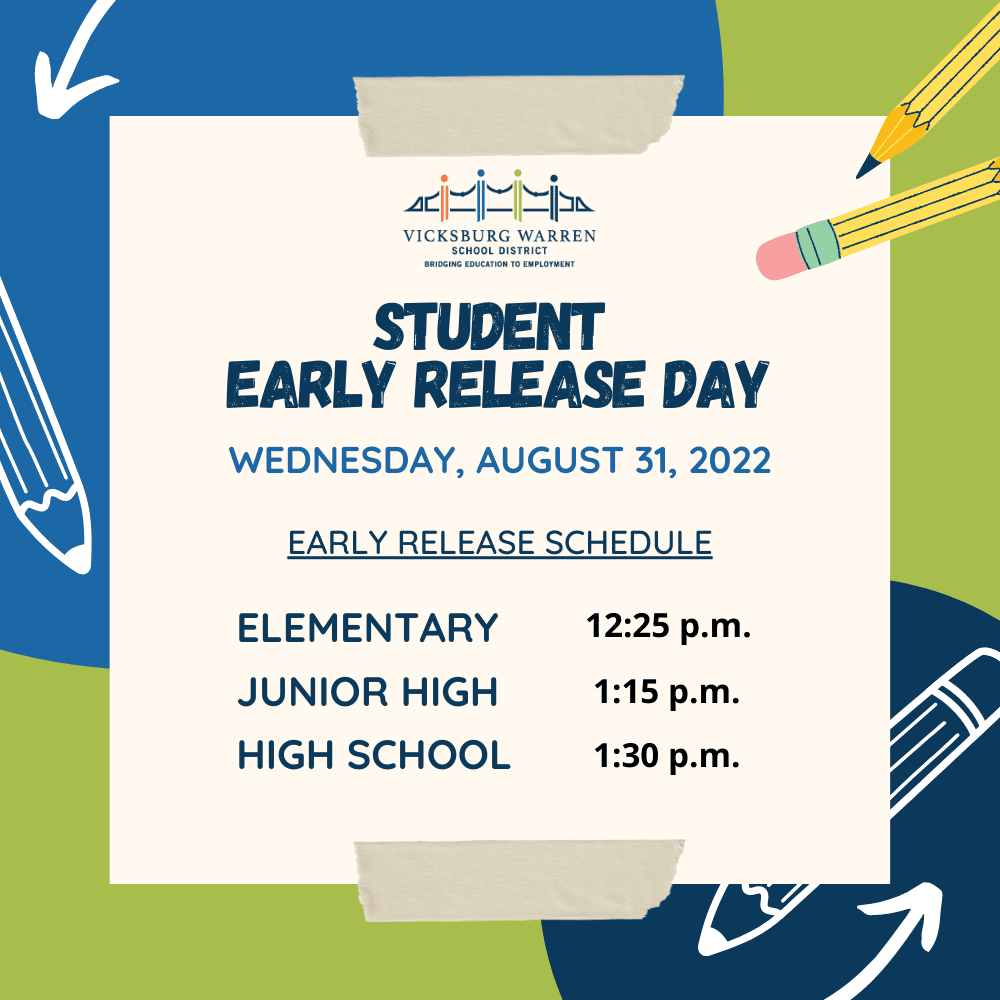 early release vicksburg warren school district