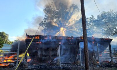 fire on hwy 3