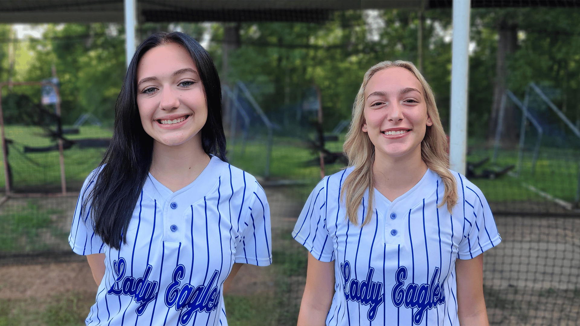 Two PCA softball players