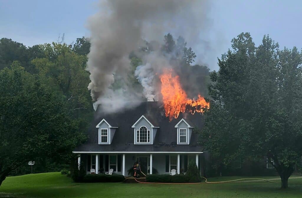 fire lightning strike redwood road fireboss