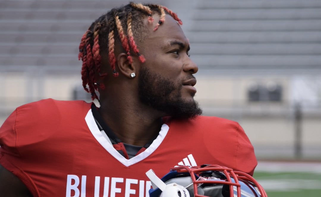 Tyrese Wolfe with Bluefield