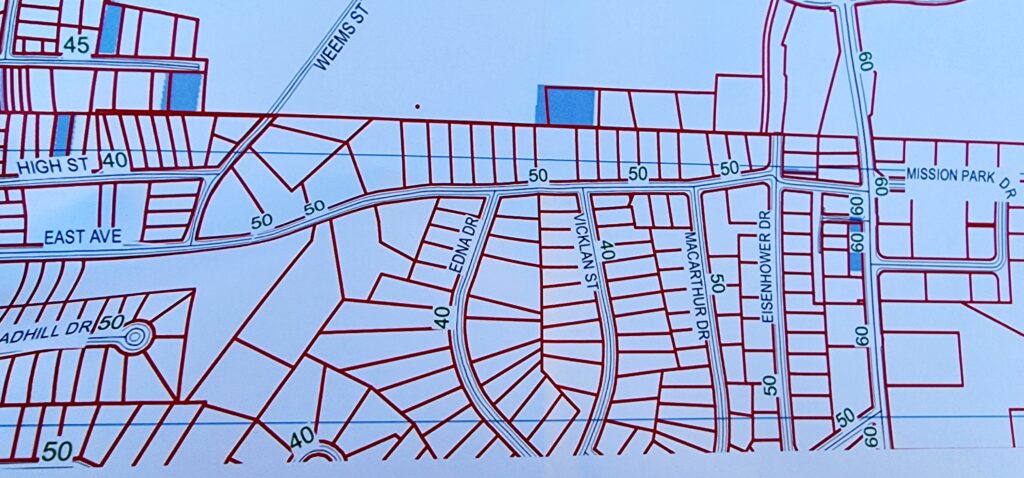 map easement right of way utility Stan collins