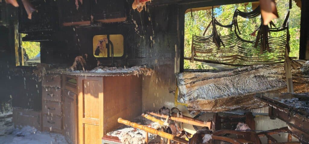 camper fire highway 61